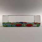 Modern Signed Murano Art Glass Paperweight Close Packed Millefiori Block