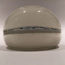 Rare Antique Albert Graeser Art Glass Paperweight Floral White Name Plaque