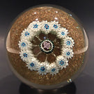 Vintage Murano Fratelli Toso Art Glass Paperweight Millefiori Grape Silhouette