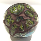 Huge Signed Due Vetro Art Glass Electroformed Marble Paperweight Sculpture