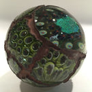 Huge Signed Due Vetro Art Glass Electroformed Marble Paperweight Sculpture