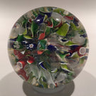 Antique Saint Louis Art Glass a paperweight End of Day Millefiori Scramble