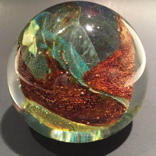 Vintage Kerry Glass Art Glass Handmade Modern Irish Art Glass Paperweight