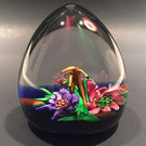 Rare Caithness Allan Scott Art Glass Paperweight 3D lamp work "Country Posy"