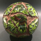 Huge Signed Due Vetro Art Glass Electroformed Marble Paperweight Sculpture
