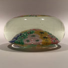 Early 1930s Chinese Art Glass Paperweight Panel Patterned Complex Millefiori