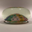 Early 1930s Chinese Art Glass Paperweight Panel Patterned Complex Millefiori