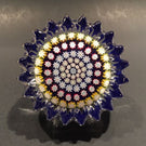 Perthshire Art Glass Paperweight Scalloped Edge Doorknob Concentric Millefiori