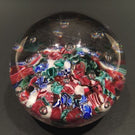 Quality Unknown Antique Art glass paperweight End of Day Harlequin Scramble
