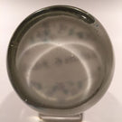 Rare Antique Albert Graeser Art Glass Paperweight Floral White Name Plaque