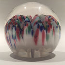 Antique Millville Art Glass Paperweight Multicolored Umbrella