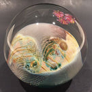 Unusual Josh Simpson Art Glass Paperweight Complex Inhabited Planet