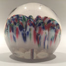 Antique Millville Art Glass Paperweight Multicolored Umbrella