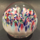 Antique Millville Art Glass Paperweight Multicolored Umbrella