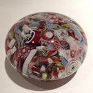 Antique New England Glass Co. Art Glass Paperweight Millefiori scramble