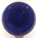 Vintage Saint Louis Art Glass Paperweight Etched Flowers & Multifaceted Dome