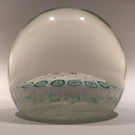 Vintage Murano Art Glass Paperweight Concentric Ruffle Cane Millefiori