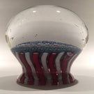 Rare Clichy Art Glass Paperweight Complex Close Packed Millefiori Piedouche