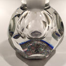 Vintage Perthshire Faceted Art Glass Paperweight Bottle Close Packed Millefiori