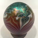 Early Vandermark Merrit Art Glass Paperweight Iridescent Art Nouveau Style