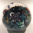 Huge 3-3/4" Josh Simpson Art Glass Paperweight Inhabited Planet Sculpture
