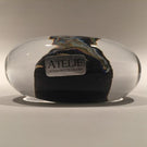 Vintage Kosta Boda Bertil Vallien Atelje Art Glass Paperweight Modern Design