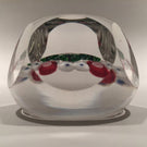 Antique Clichy Faceted Art Glass Paperweight Complex Millefior