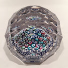 Vintage Whitefriars Art Glass Paperweight Closepacked Millefiori Complex Faceted