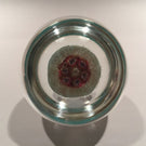 Vintage Murano Medium Art Glass Paperweight Concentric Millefiori