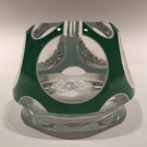 Baccarat Art Glass Paperweight Thomas Paine Sulphide Faceted Double Overlay