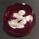 Vintage Cristal D'Albert Art Glass Paperweight Hemingway Sulphide