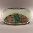 Early 1930s Chinese Art Glass Paperweight Panel Patterned Complex Millefiori