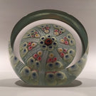 Vintage Upright Strathearn Art Glass Paperweight 8 Spoke Millefiori Twists