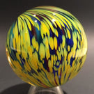 Signed Mark Matthews Art Glass Marble Handmade Modern Onionskin