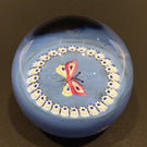 Rare Caithness Art Glass Paperweight Butterfly With Millefiori Garland