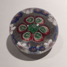Miniature Antique Clichy Art Glass Paperweight Complex Concentric Millefiori