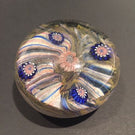 Antique German Silesia/Thuringia Art Glass Paperweight Millefiori Twist Basket