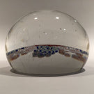 Huge Antique Baccarat Art Glass Paperweight Looped Millefiori Garland