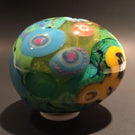 Early Richard Ritter Art Glass Paperweight Murrine & Millefiori Easter Egg
