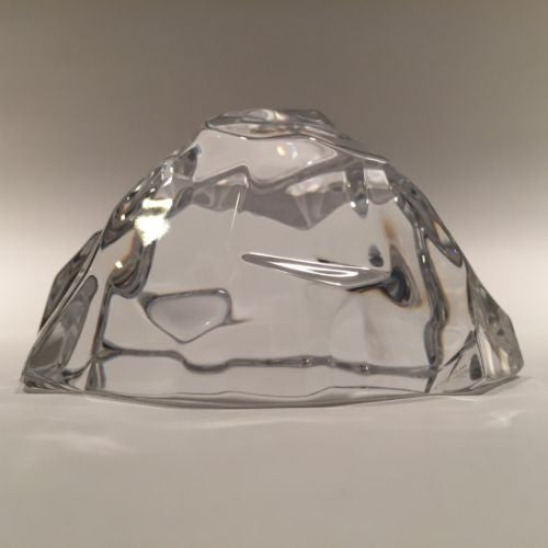 val saint lambert クリスタル　置物 Vintage Val St Lambert Art Glass Paperweight Faceted Crystal