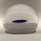 Large Paul Ysart Art Glass Paperweight Lampworked Flower in Stave Basket