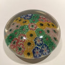 Early 1930s Chinese Art Glass Paperweight Panel Patterned Complex Millefiori