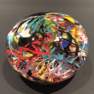 Vintage German or Murano Art Glass Paperweight End or Day Scramble