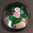 Antique Clichy Art Glass Paperweight Millefiori Lampworked Nosegay Bouquet