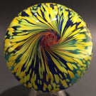 Signed Mark Matthews Art Glass Marble Handmade Modern Onionskin