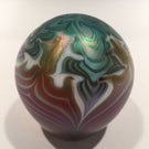 Early Vandermark Merrit Art Glass Paperweight Iridescent Art Nouveau Style