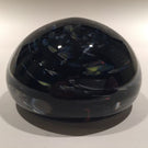 Signed Hilltop Artists Art Glass Paperweight Colorful End Of Day Swirl