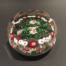 Antique Clichy Faceted Art Glass Paperweight Complex Millefior