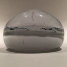 Rare Antique Albert Graeser Art Glass Paperweight Freemasons Floral White Plaque