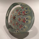 Vintage Upright Strathearn Art Glass Paperweight 8 Spoke Millefiori Twists